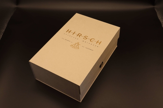 Magnets Closing Luxury Wine Box Packaging With Fabric Pull Tab