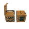 Eco-friendly , Recycable Kraft F Flute Corrugated Packaging Box , Mug Cup Box For Retail Sales